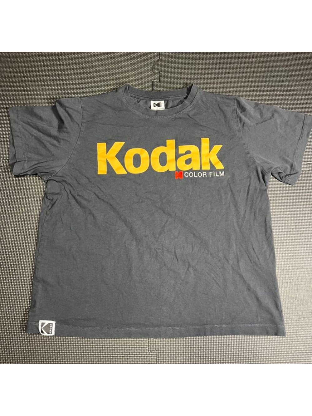 Kodak Logo Graphic Tee Shirt Large Gray Made In Turkey